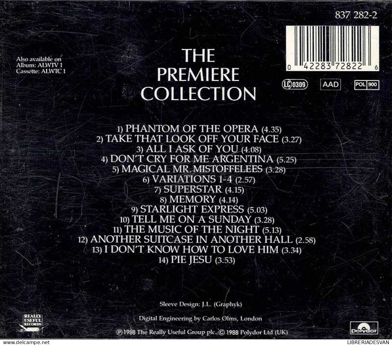 Andrew Lloyd Webber - The Premiere Collection - The Best Of Andrew Lloyd Webber. CD - Filmmusik