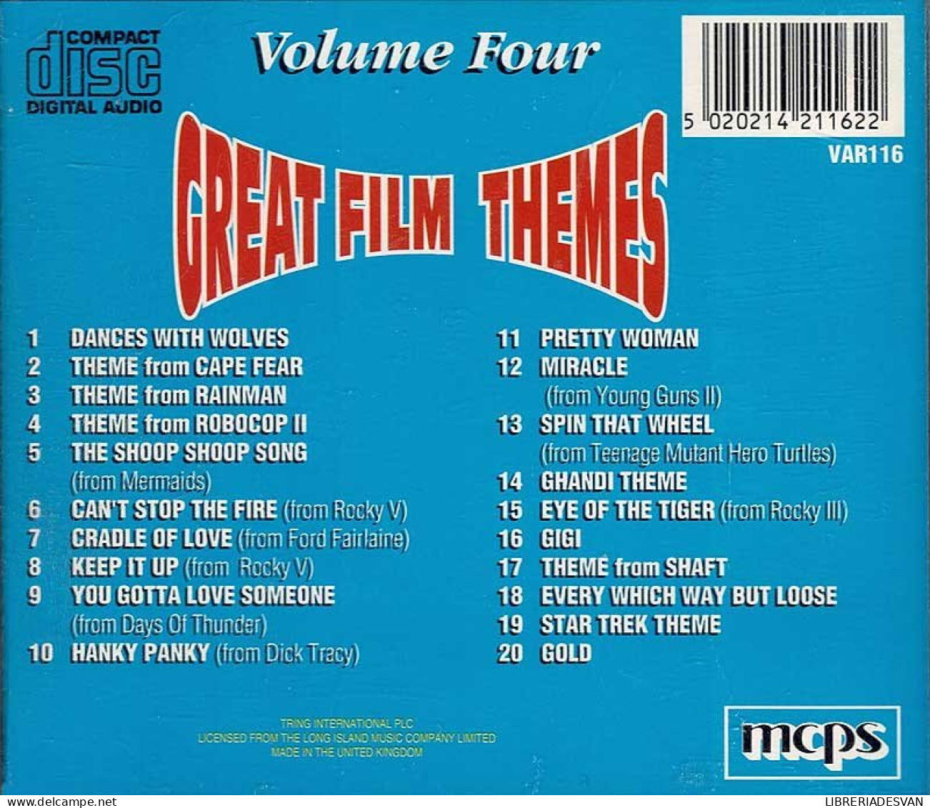Great Film Themes Volume Four. CD - Musique De Films