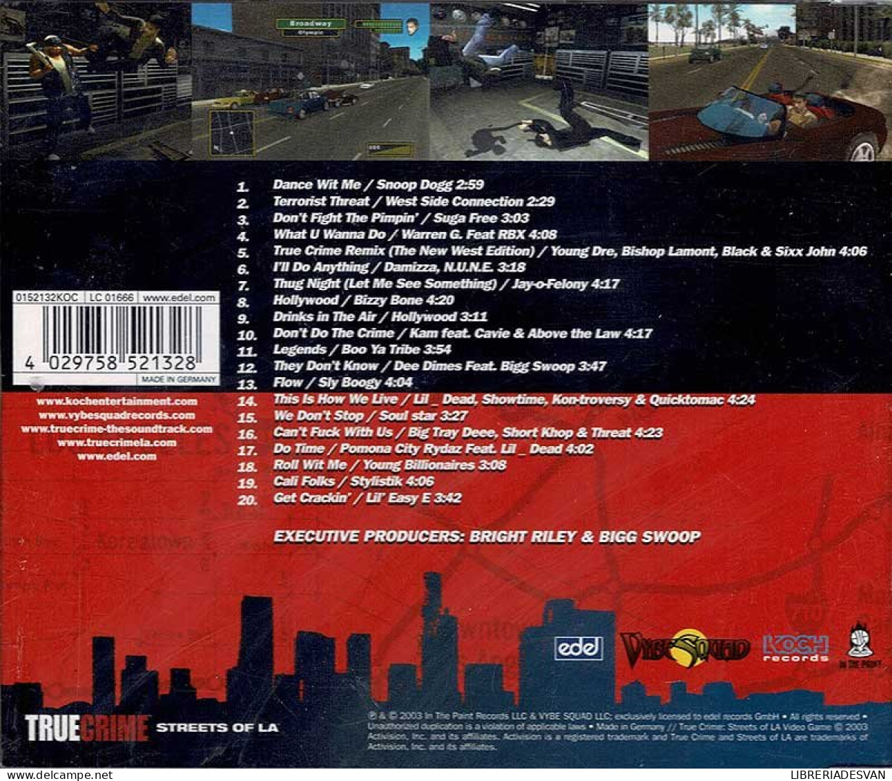 True Crime: Streets Of LA (The Soundtrack). CD - Musique De Films