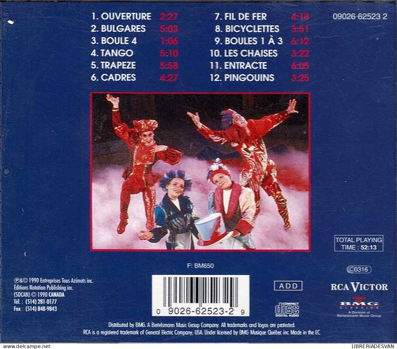 Cirque Du Soleil - Cirque Du Soleil. CD - Musique De Films