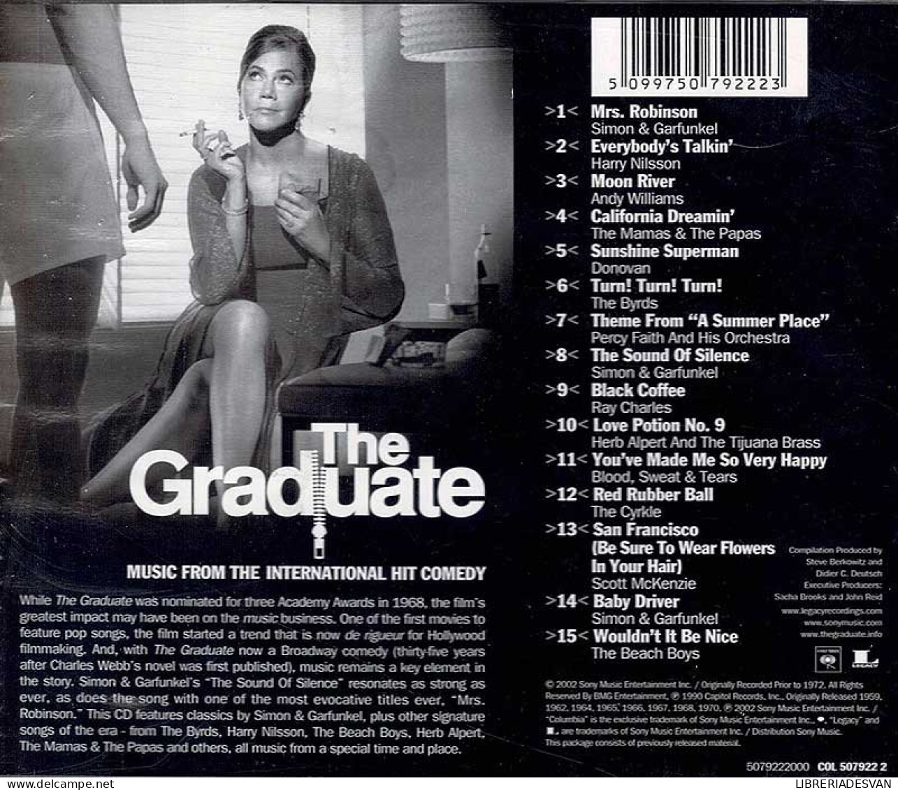 The Graduate. Music From The International Hit Comedy. CD - Musique De Films