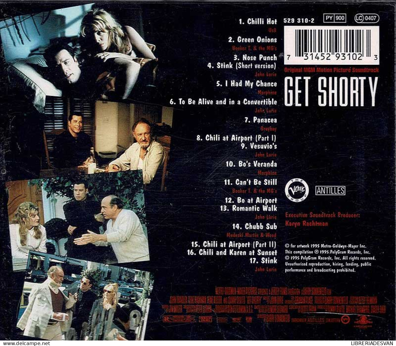 Get Shorty (Original MGM Motion Picture Soundtrack). CD - Filmmusik
