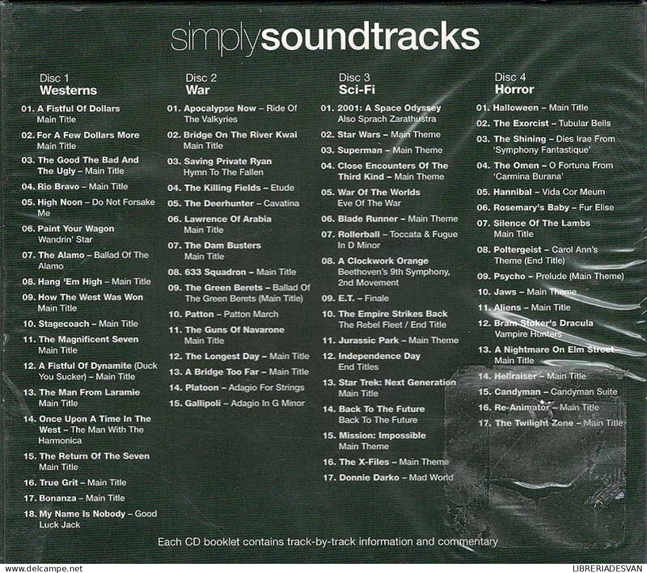 Simply Soundtracks. 4 X CD - Soundtracks, Film Music
