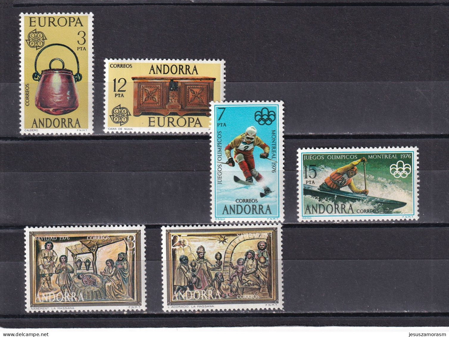 Andorra Española Año 1976 Completo - Verzamelingen