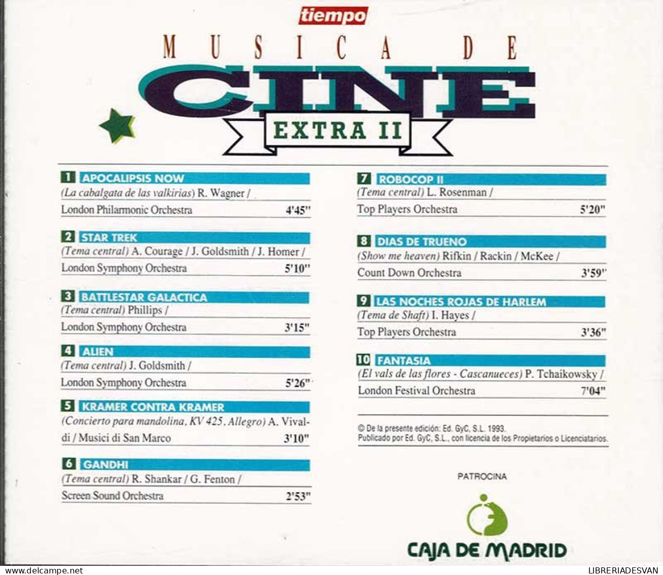 Música De Cine Extra II. CD - Musique De Films