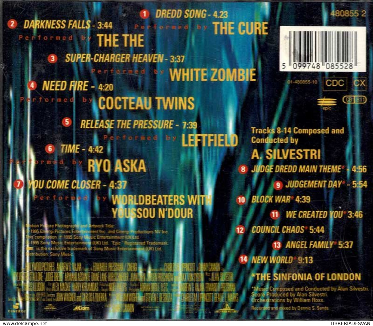 Judge Dredd (Original Motion Picture Soundtrack). CD - Soundtracks, Film Music