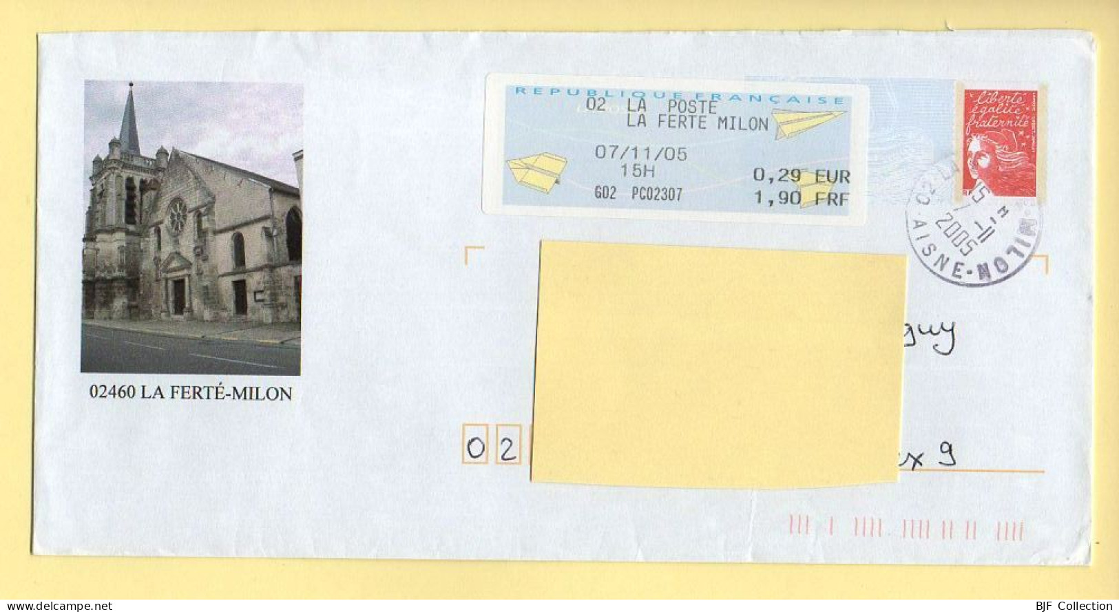 PAP Marianne De Luquet – LA FERTE-MILLON (02) (N° 809 – Lot B2K/0401894) – 7/11/2005 - Prêts-à-poster: Repiquages /Luquet