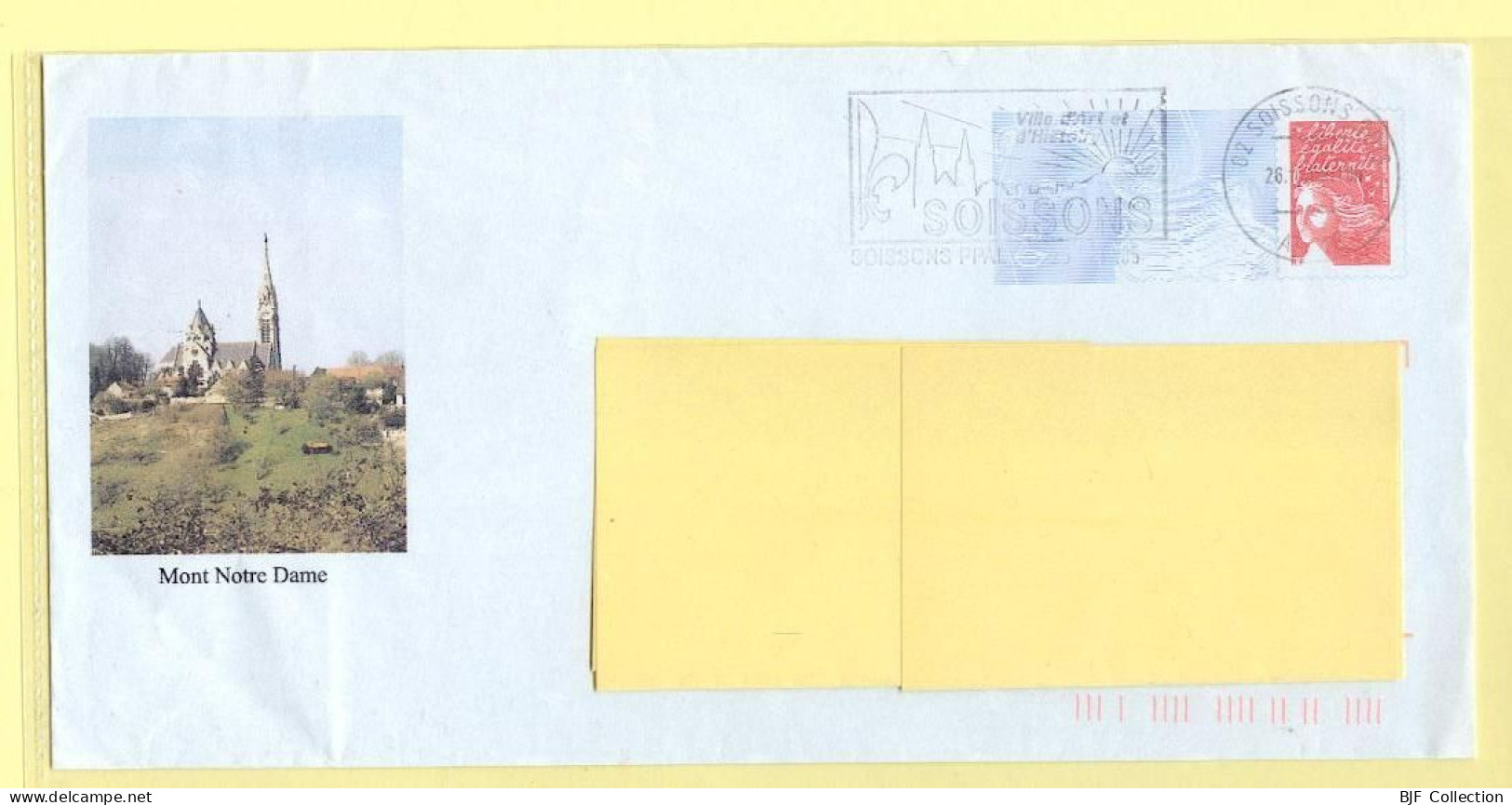 PAP Marianne De Luquet – MONT-NOTRE-DAME (02) (N° 809 – Lot B2J/0401018) – 26/10/2005 - Prêts-à-poster:Overprinting/Luquet