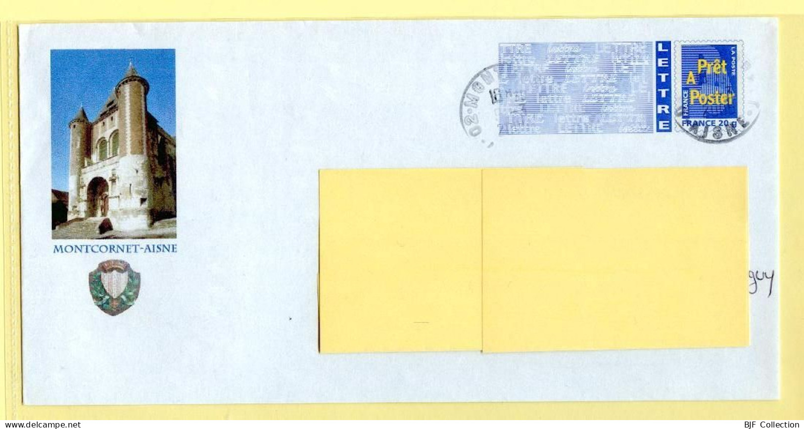 PAP Logo Bleu - MONTCORNET (02) (N° 809 – Lot B2K/0511152) – 9/03/2006 - Prêts-à-poster:Overprinting/Blue Logo