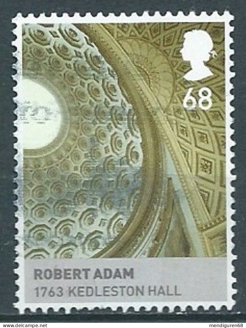 GROSSBRITANNIEN GRANDE BRETAGNE GB 2011 FROM M/S HANOVER: ROBERT ADAM 68P USED SG MS3229B MI 3151 YT 3543 SC SH2946B - Gebraucht