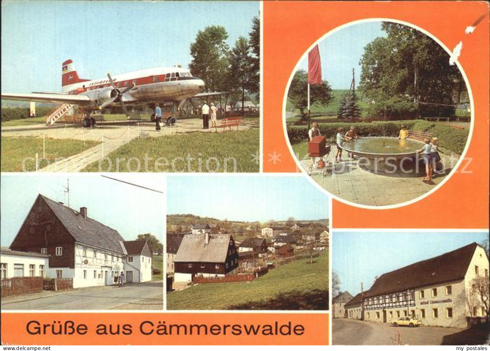 72382639 Caemmerswalde Schauflugzeug Il 18 Parkanlage Gaststaette  Neuhausen Erz - Neuhausen (Erzgeb.)