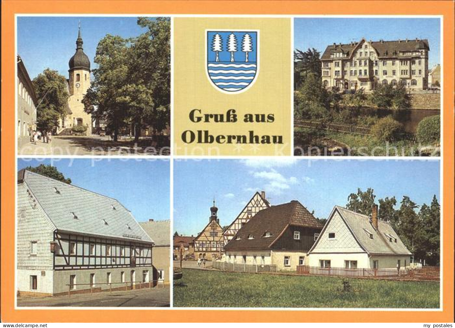 72382633 Olbernhau Erzgebirge Rathaus Gaststaette Wilder Mann Saigerhuette  Olbe - Olbernhau