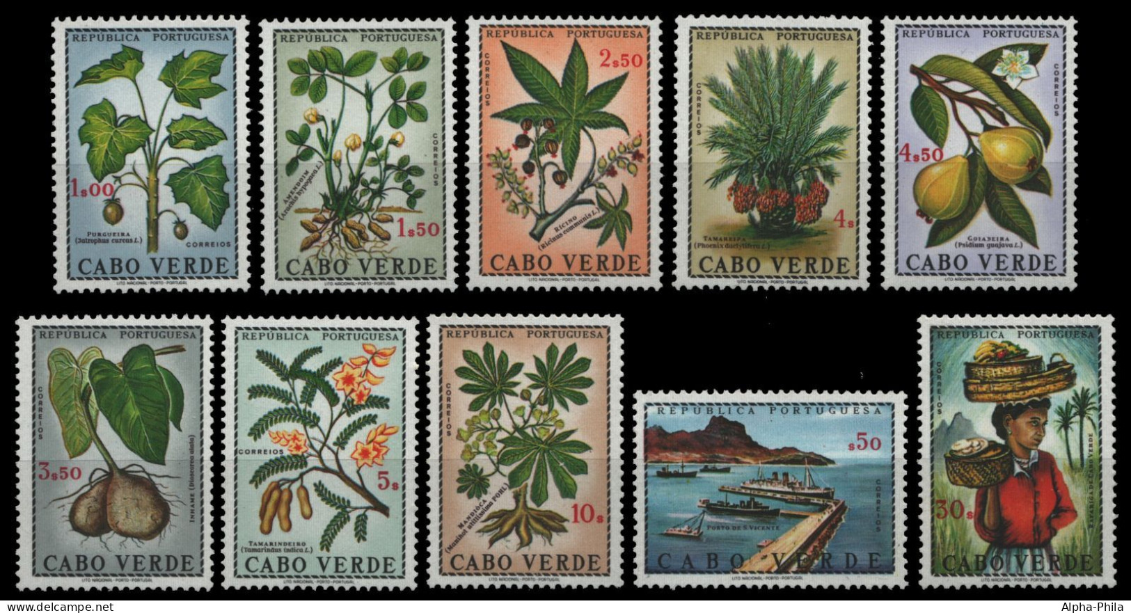 Kap Verde 1968 - Mi-Nr. 348-357 ** - MNH - Pflanzen / Plants - Kap Verde