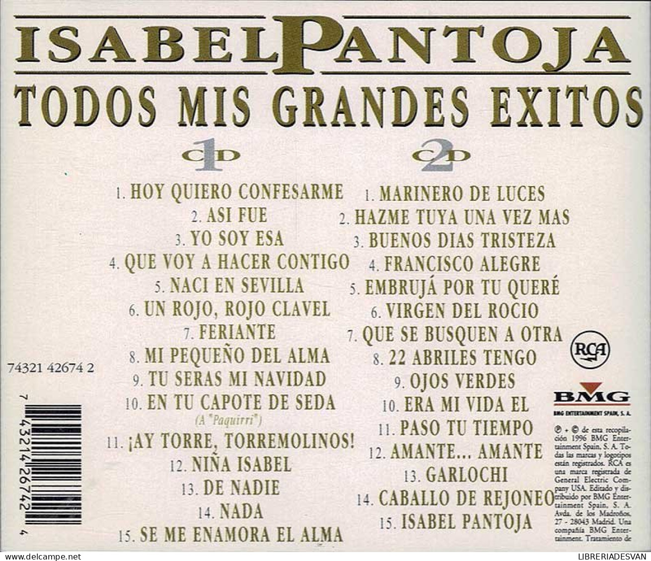 Isabel Pantoja - Todos Mis Grandes Exitos. 2 X CD - Andere - Spaans