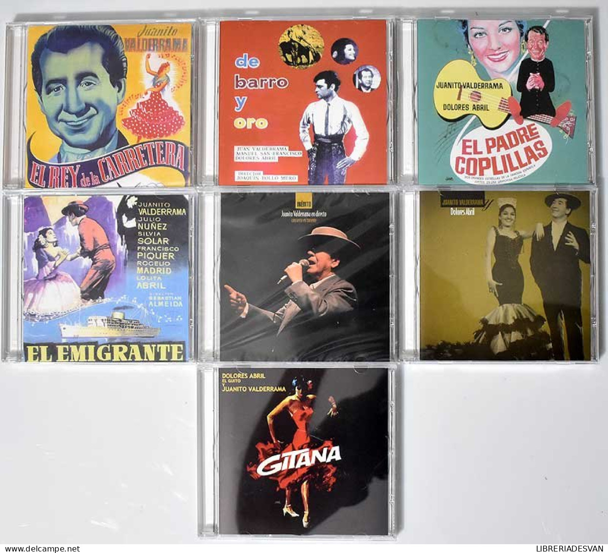 Maletín Colección Juanito Valderrama. 9 CDs + 5 DVDs. Completo
