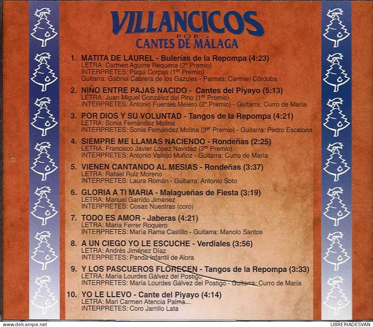 Villancicos Por Cantes De Málaga. 4º Certamen 1999. CD - Andere - Spaans