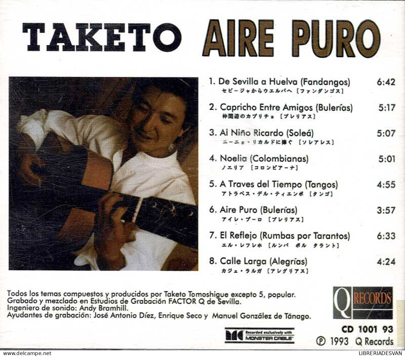 Taketo - Aire Puro. CD - Otros - Canción Española