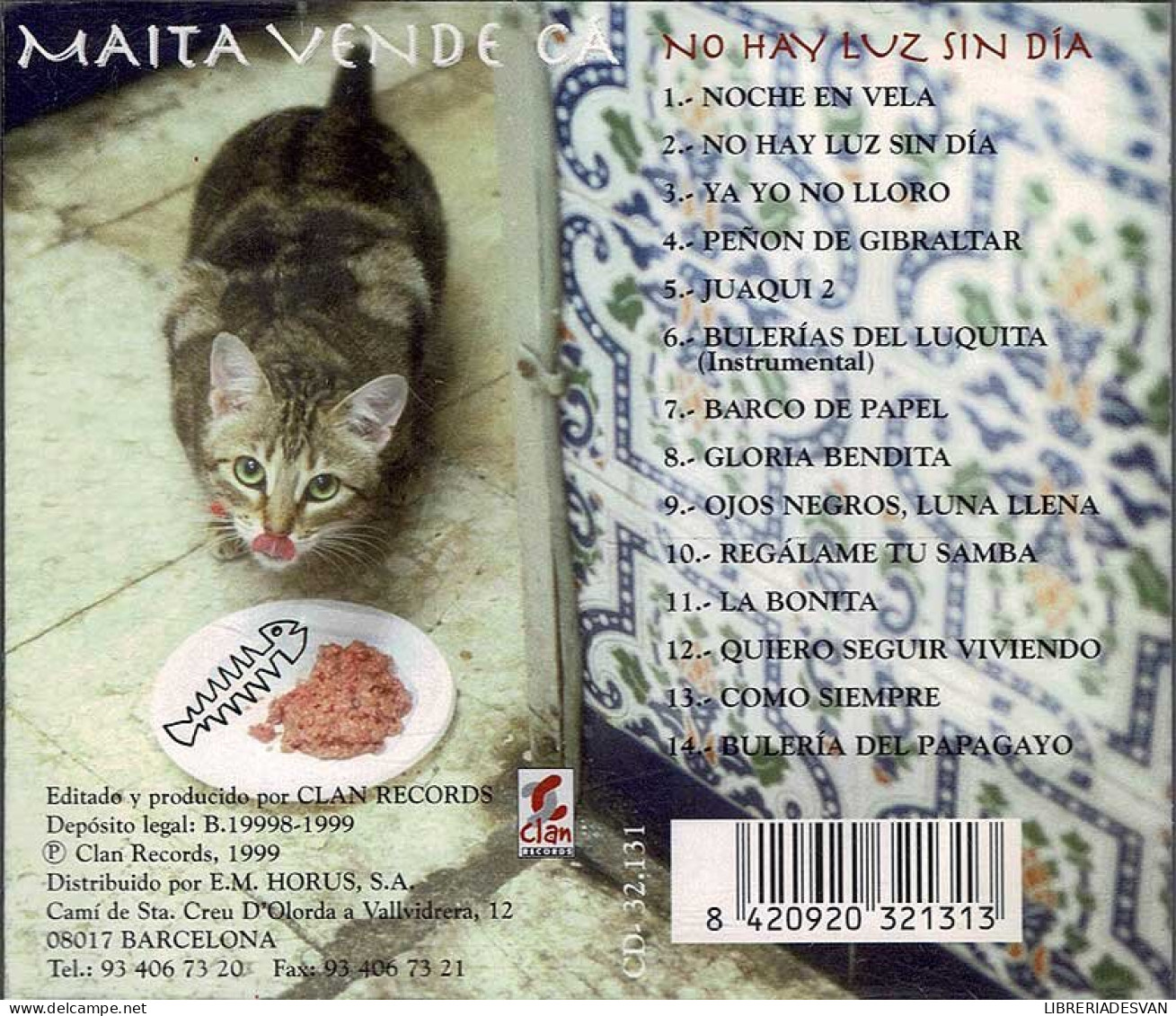 Maíta Vende Cá - No Hay Luz Sin Día. CD - Sonstige - Spanische Musik