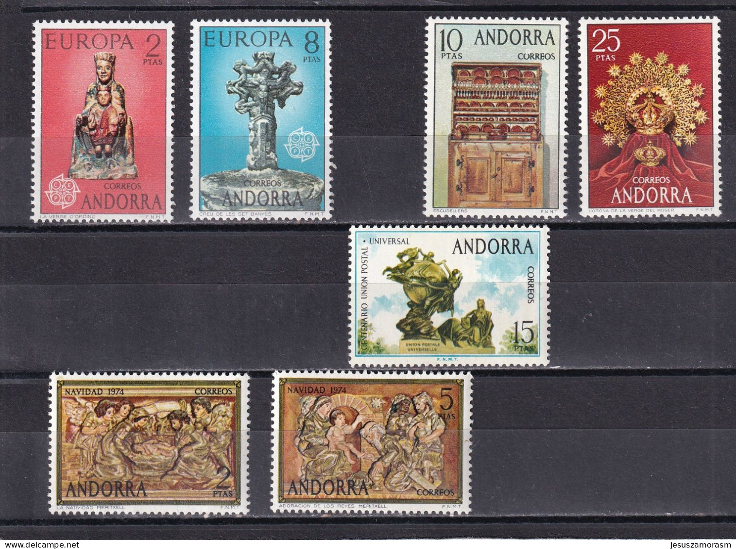 Andorra Española Año 1974 Completo - Collezioni