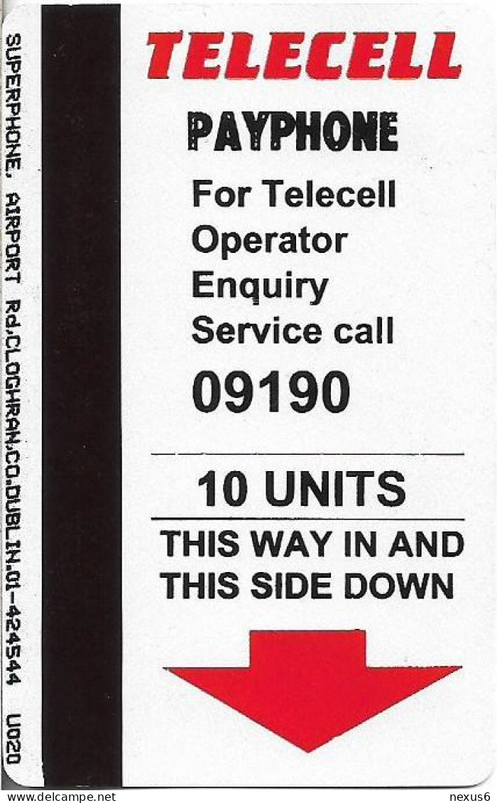 Ireland - SuperPhone (Magnetic) Telecell 1st Edit. - 10Units, Used - Ireland