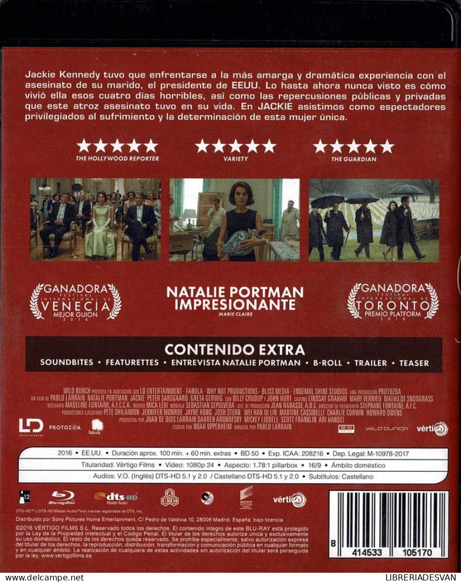 Jackie. La Primera Dama. Blu-Ray - Other Formats