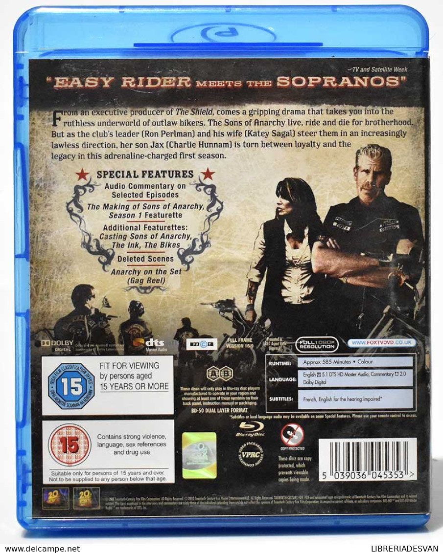 Sons Of Anarchy. Complete Season One. 3 X Blu-Ray - Other Formats