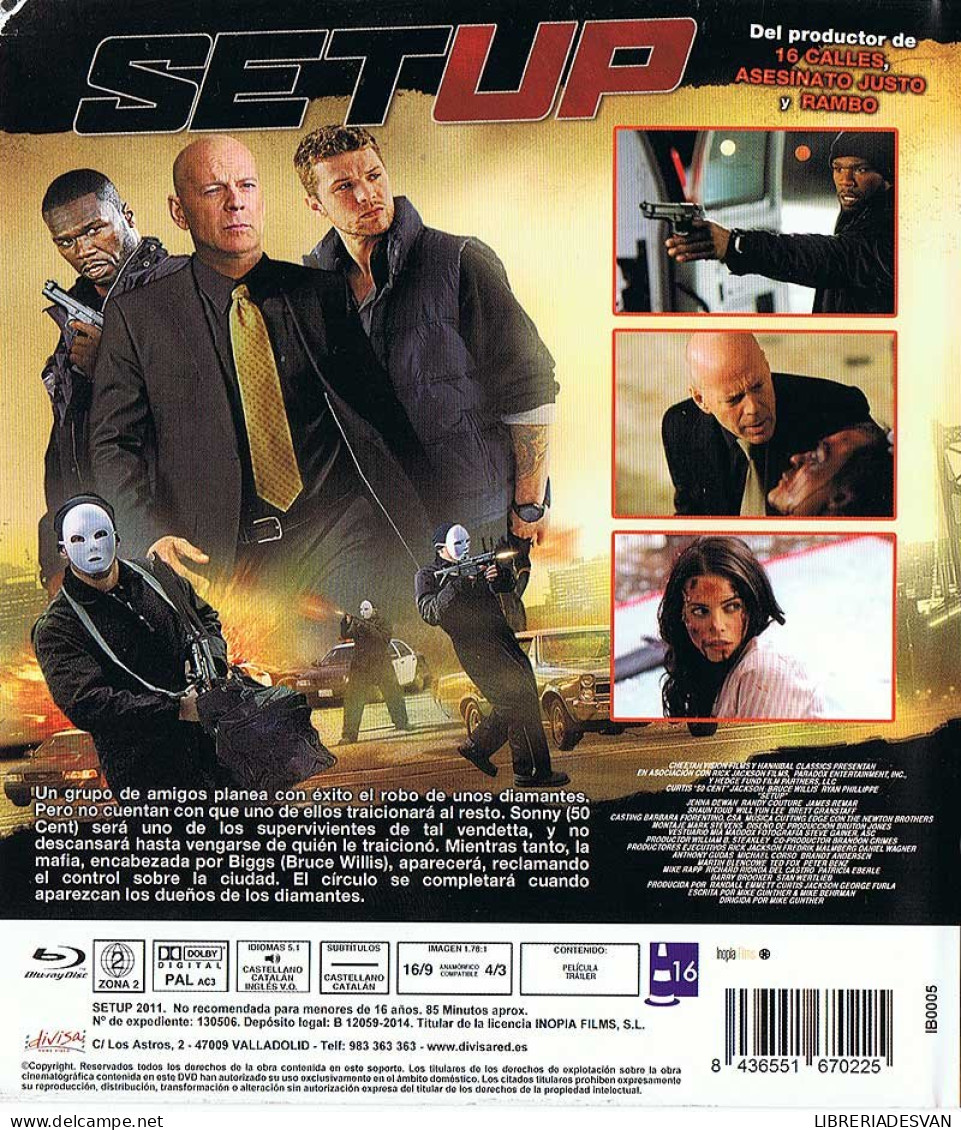 Setup. Bruce Willis. Blu-Ray - Other Formats