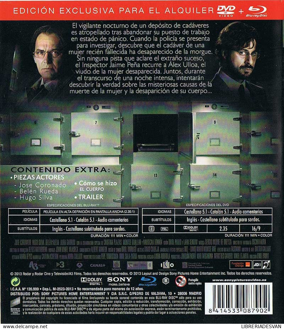 El Cuerpo. Edición Alquiler. Sólo Blu-Ray - Sonstige Formate