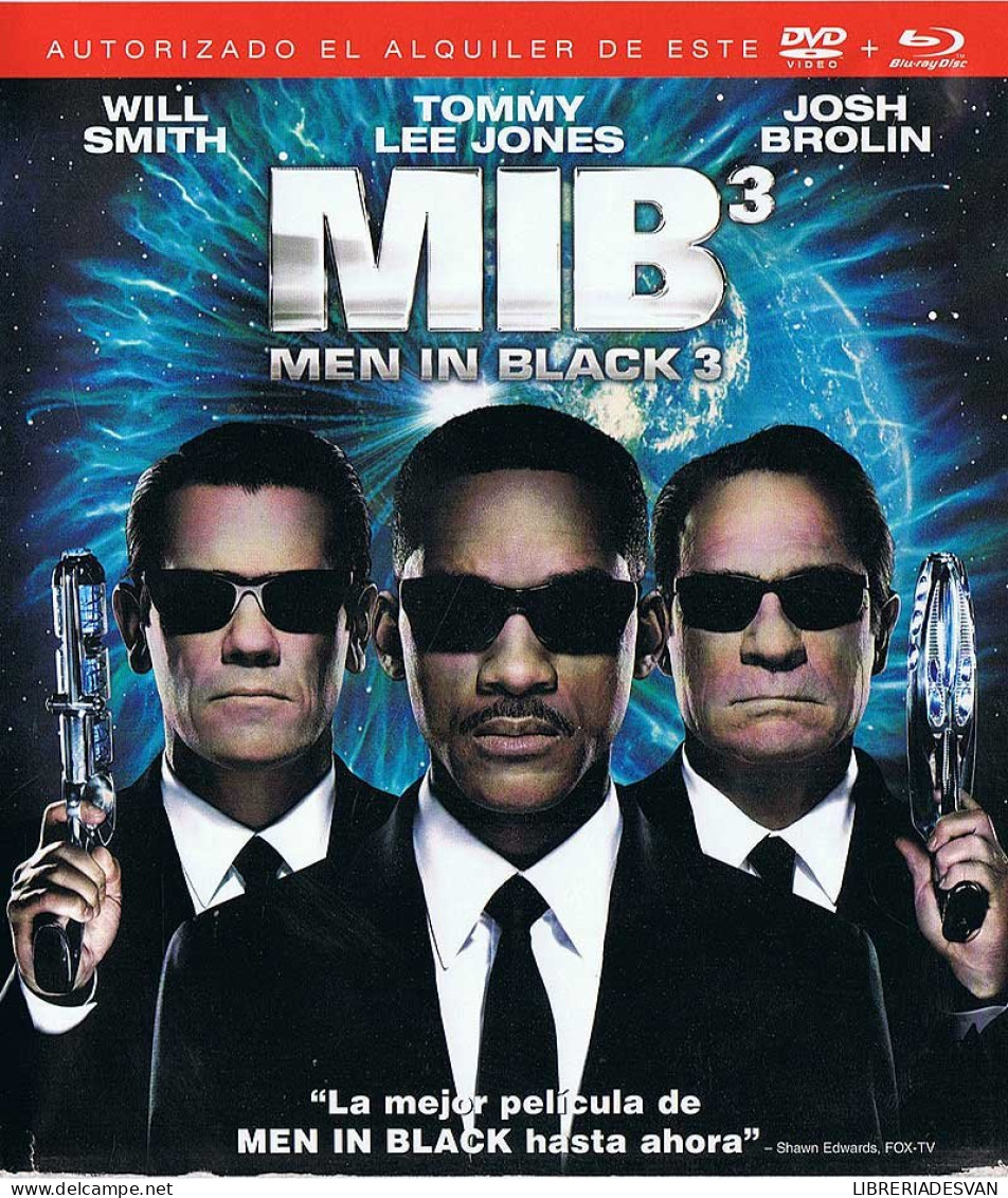 MIB 3. Men In Black 3 - Will Smith. Tommy Lee Jones. Josh Brolin. Sólo Blu-Ray - Other Formats