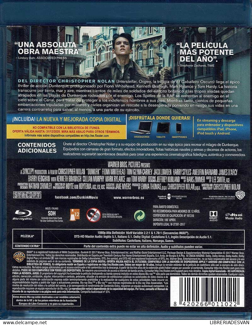 Dunkerque. Blu-Ray. 2 Discos - Sonstige Formate