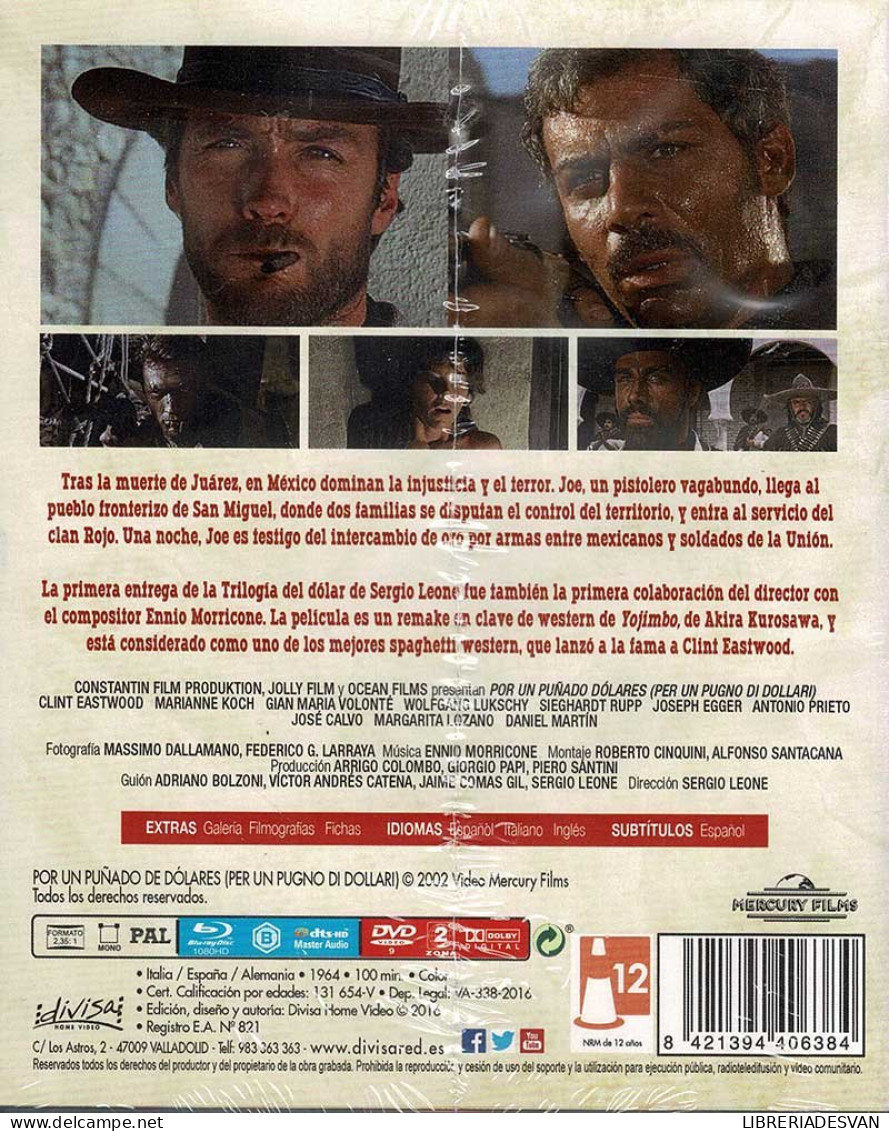 Por Un Puñado De Dólares. Edición Especial. Blu-Ray + DVD - Other Formats