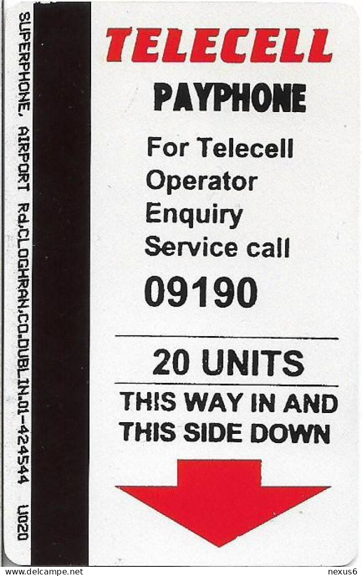 Ireland - SuperPhone (Magnetic) Telecell 1st Edit. - 20Units, Used - Irland