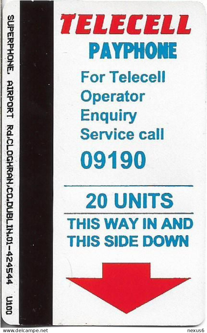 Ireland - SuperPhone (Magnetic) Telecell 2nd Edit. - 20Units, Used - Irland