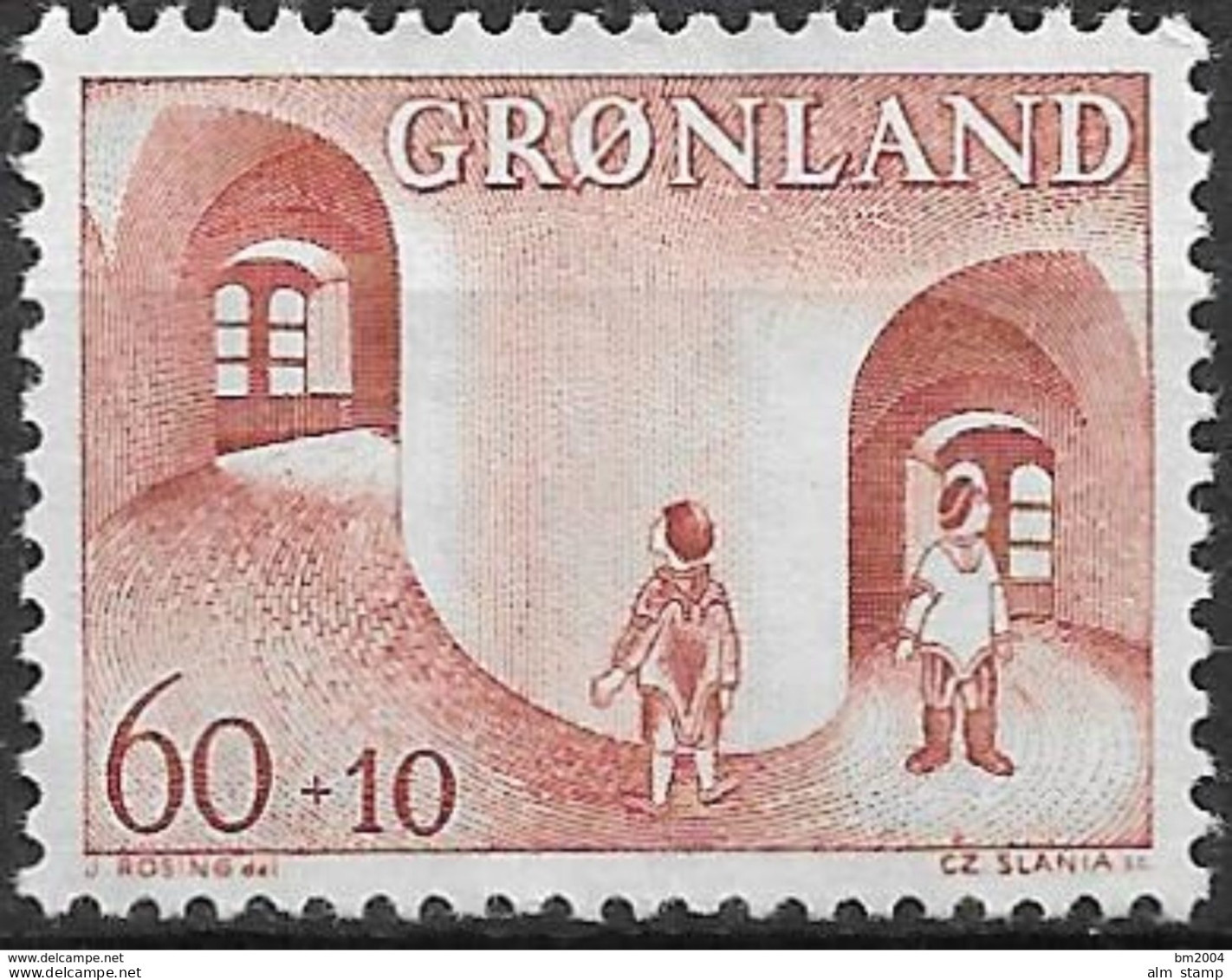 1968 Grönland Mi. 70**MNH   Grönländische Kinderhilfe - Neufs