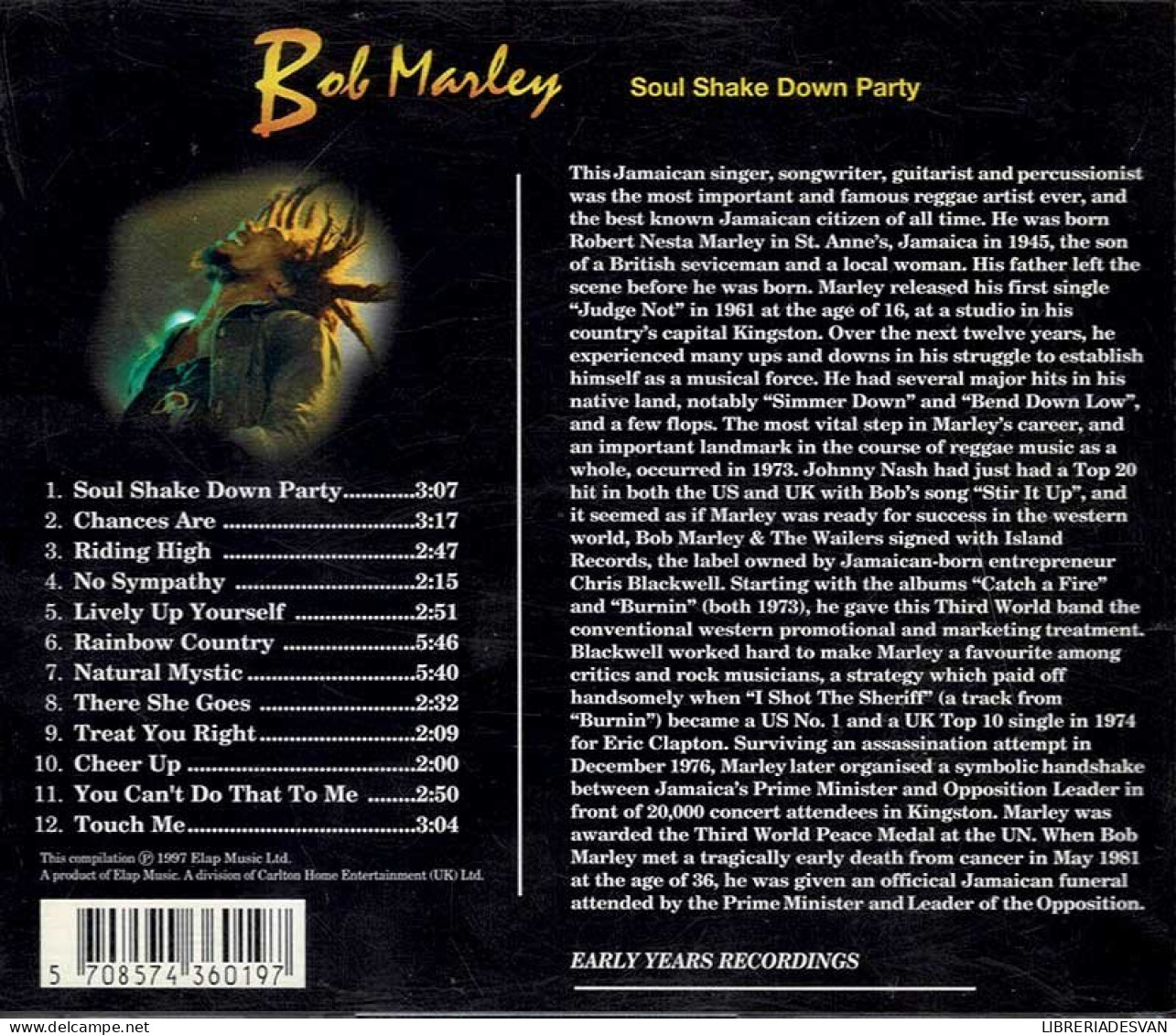 Bob Marley - Soul Shake Down Party. CD - Reggae