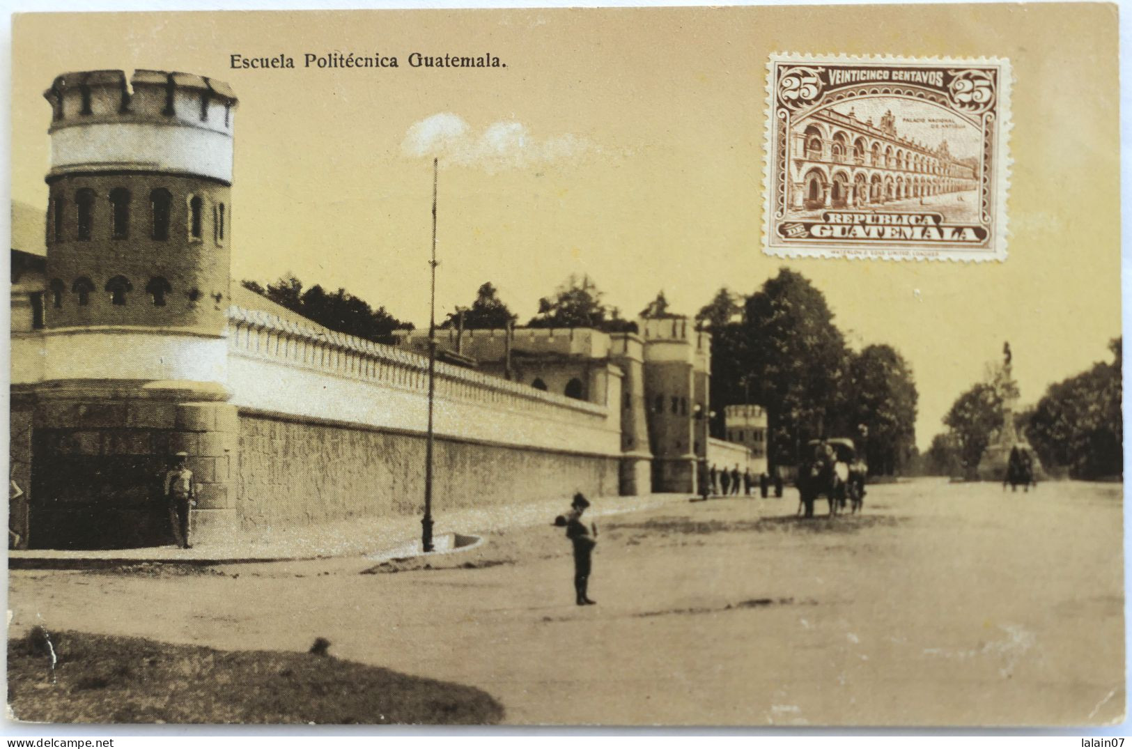 C. P. A. : GUATEMALA : Escuela Politécnica,  Sello En 1923 - Guatemala