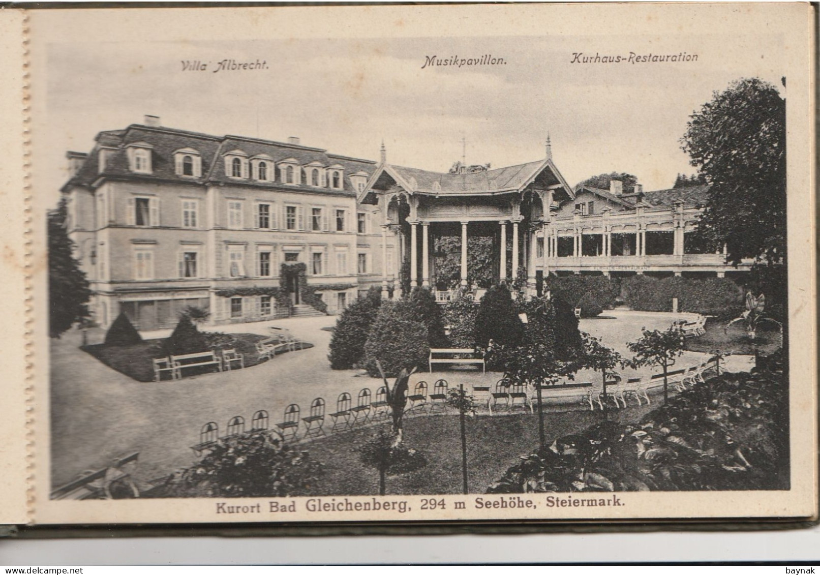 ST516  --  BAD GLEICHENBERG BOOKLET WITH 10 POSTCARDS  --   YEAR:  1926 - Bad Gleichenberg