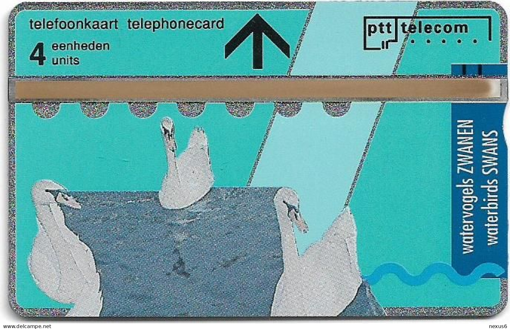 Netherlands - KPN - L&G - R008-03 - Birds Swans - 107F - 07.1991, 4Units, 5.000ex, Mint - Privadas