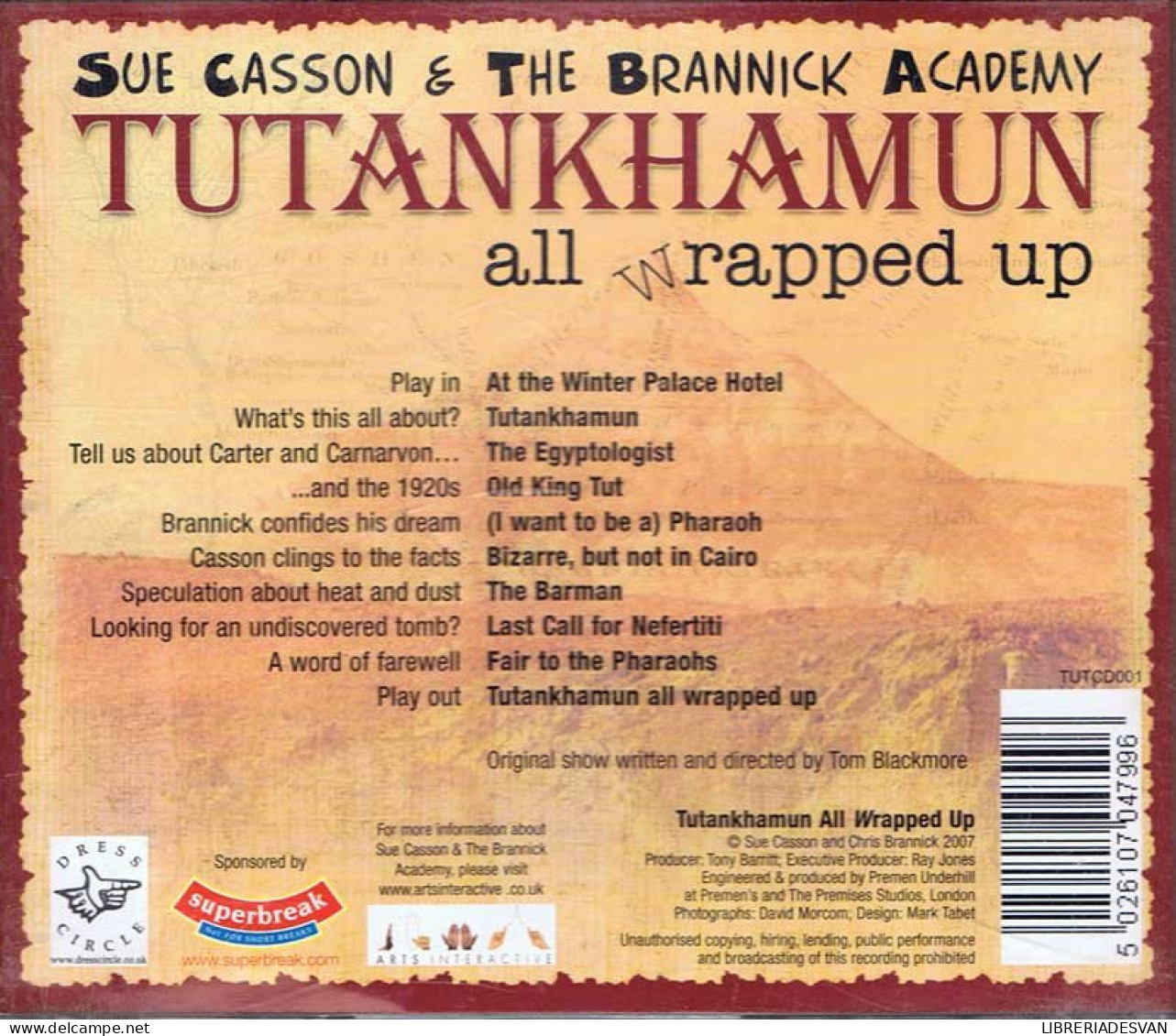 Sue Casson & The Brannick Academy - Tutankhamun All Wrapped Up. CD - Sonstige & Ohne Zuordnung