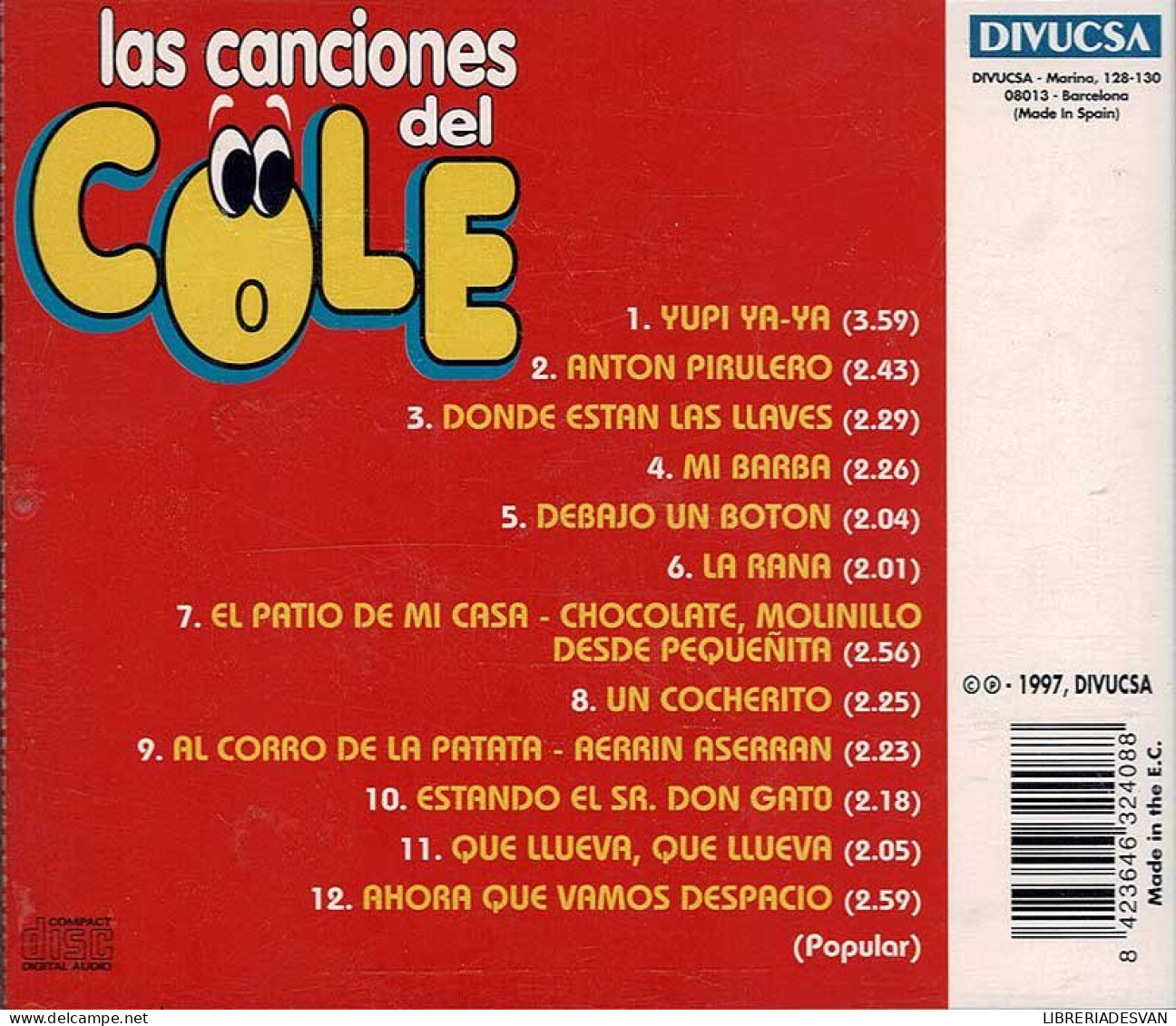 Las Canciones Del Cole. CD - Sonstige & Ohne Zuordnung