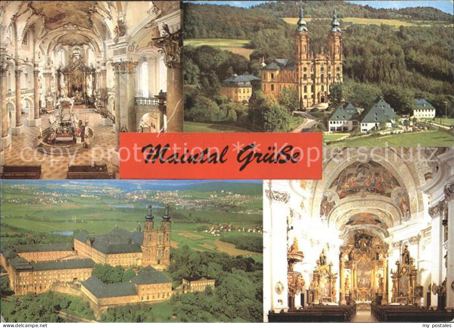 72379085 Maintal Vierzehnheiligen Basilika Schloss Banz Klosterkirche Innenansic - Maintal