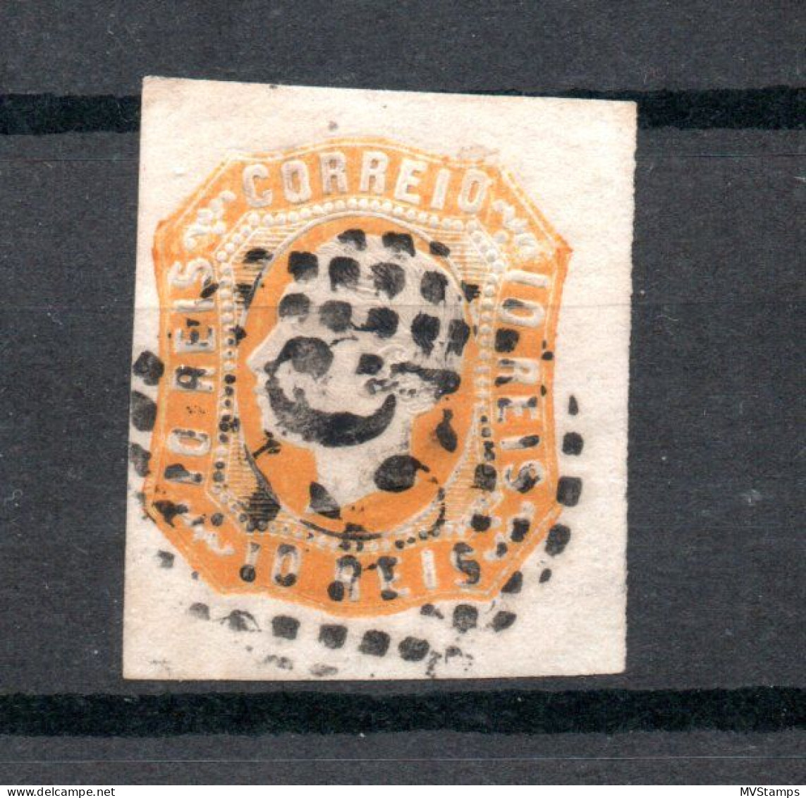 Portugal 1862 Old King Luis I Stamp (Michel 13) Nice Used - Oblitérés