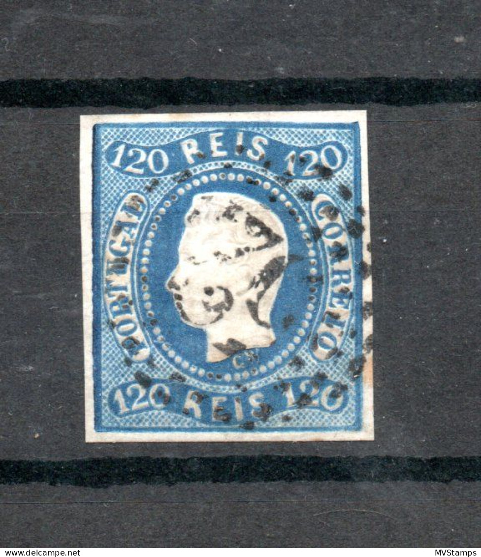 Portugal 1866 Old King Luis I Stamp (Michel 24) Nice Used - Usati