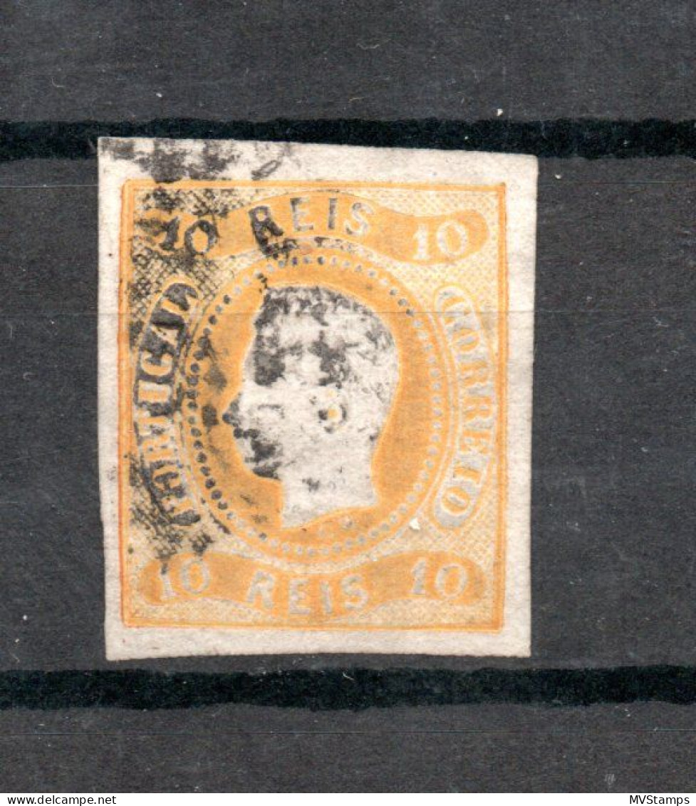 Portugal 1866 Old King Luis I Stamp (Michel 18) Nice Used - Gebruikt