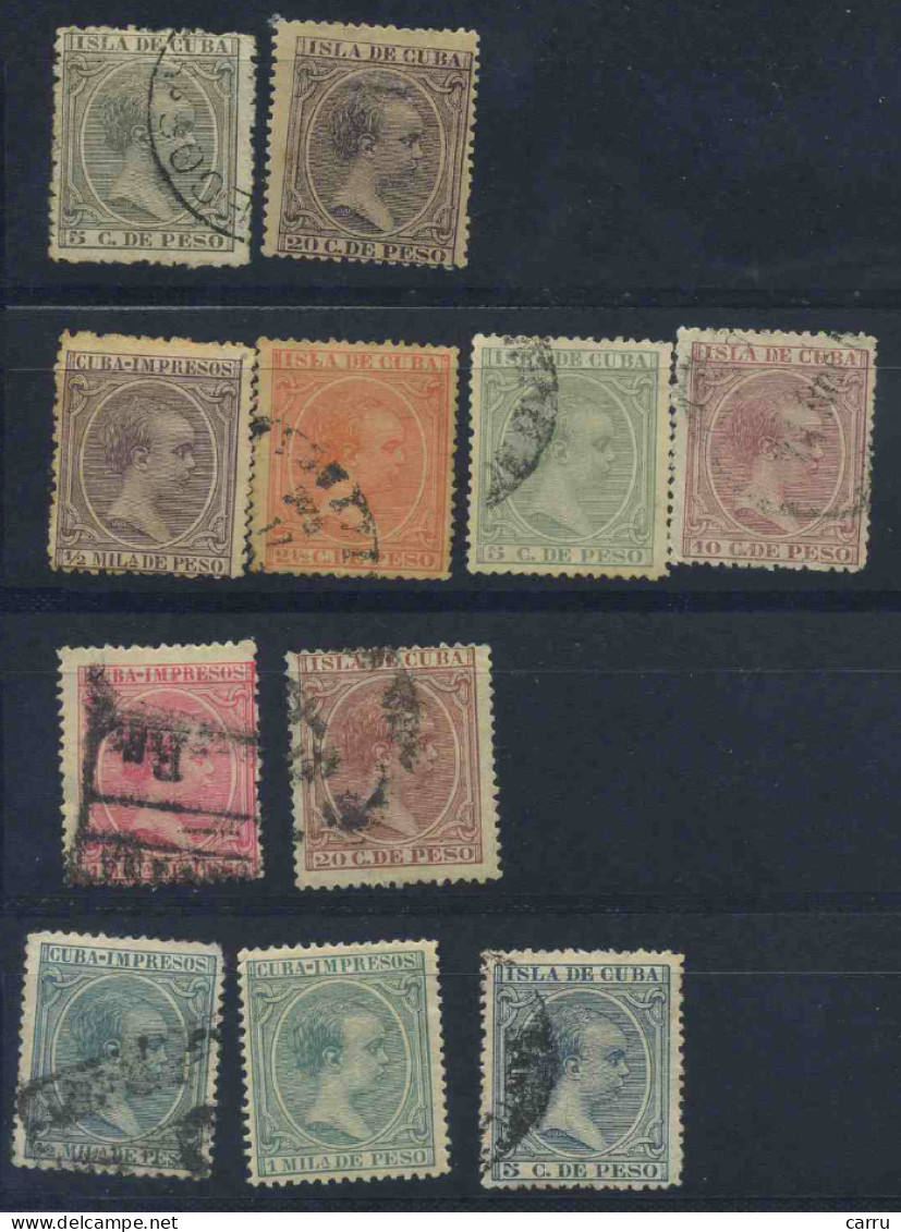 Cuba Lote 1890-1891-1894-1896 - Cuba (1874-1898)