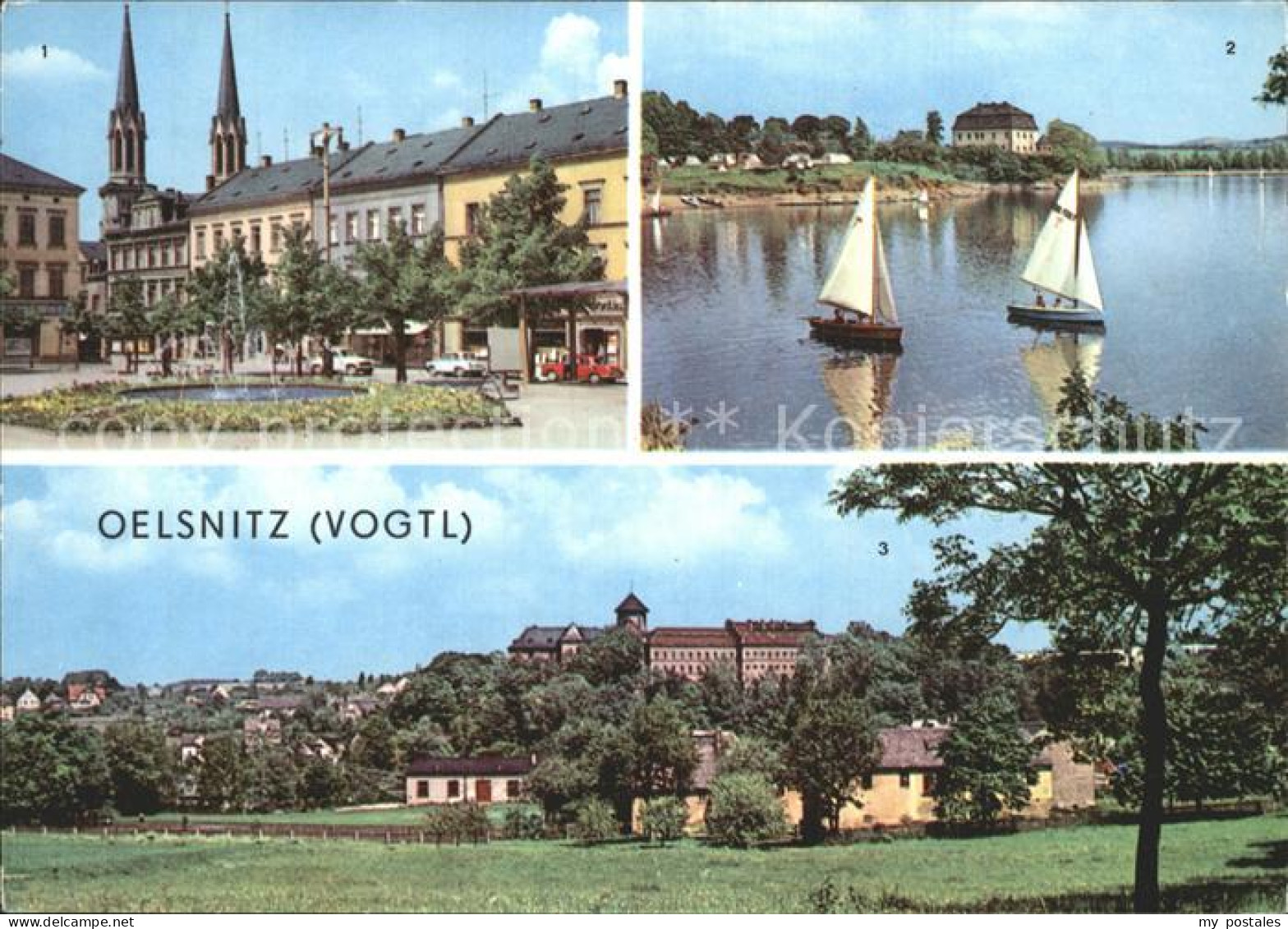 72378353 Oelsnitz Vogtland Kirche Segelpartie Schloss Oelsnitz - Oelsnitz I. Vogtl.