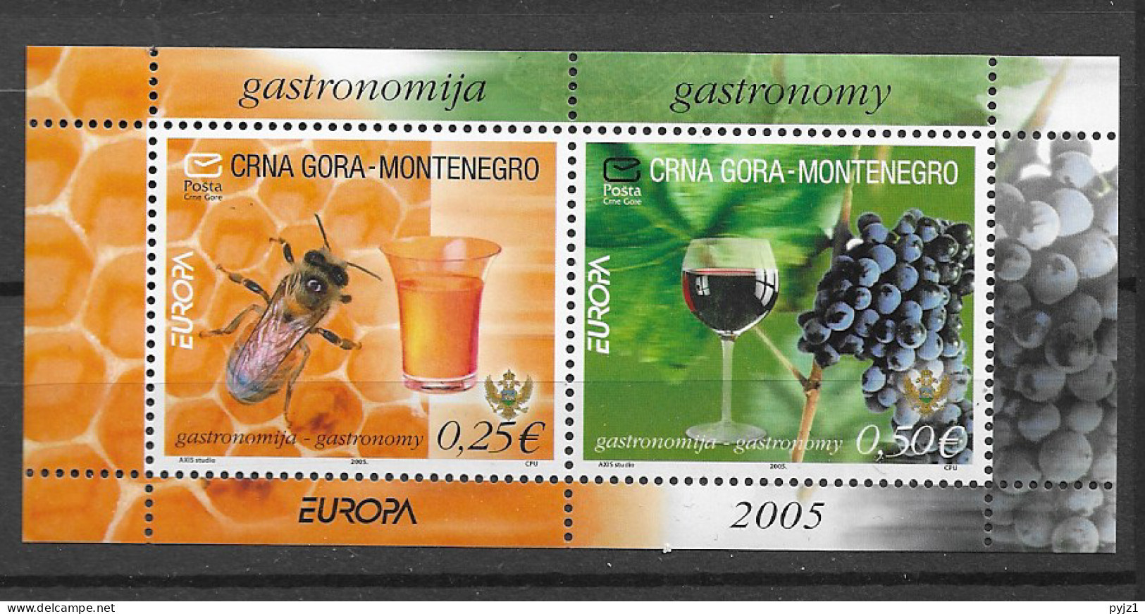 2005 MNH Montenegro Block Postfris** - 2005