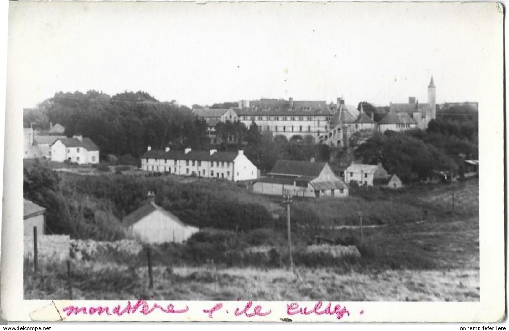 Photo Card The Monastery: View From West Caldey ( Photo Carte Vue Du Monastère Depuis L'ouest De Caldey ) - Pembrokeshire