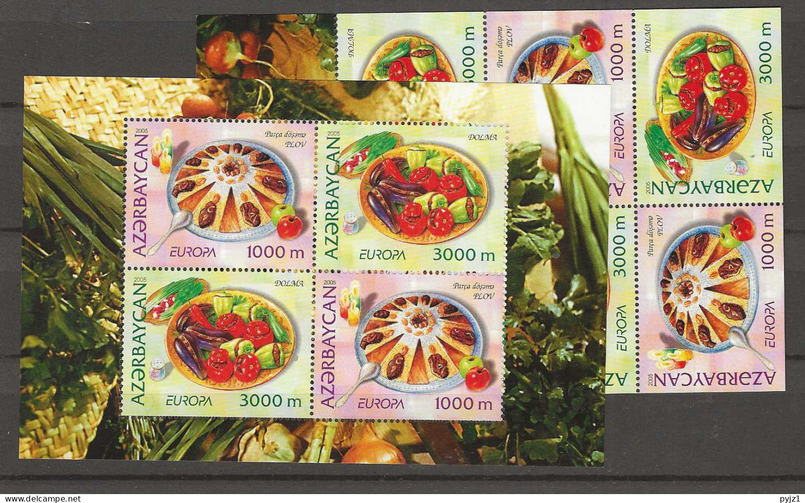 2005 MNH Aserbeidschan Booklet Panes - 2005