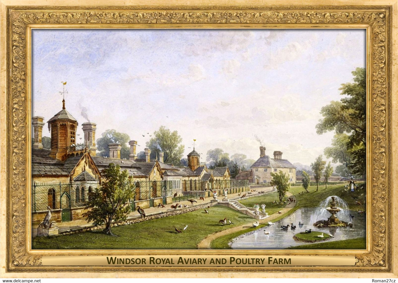 M100 Windsor Royal Aviary And Poultry Farm, UK - Robert Stanley Caleb, 1845 - Aviaries, Waterfowl And Other Birds - Windsor